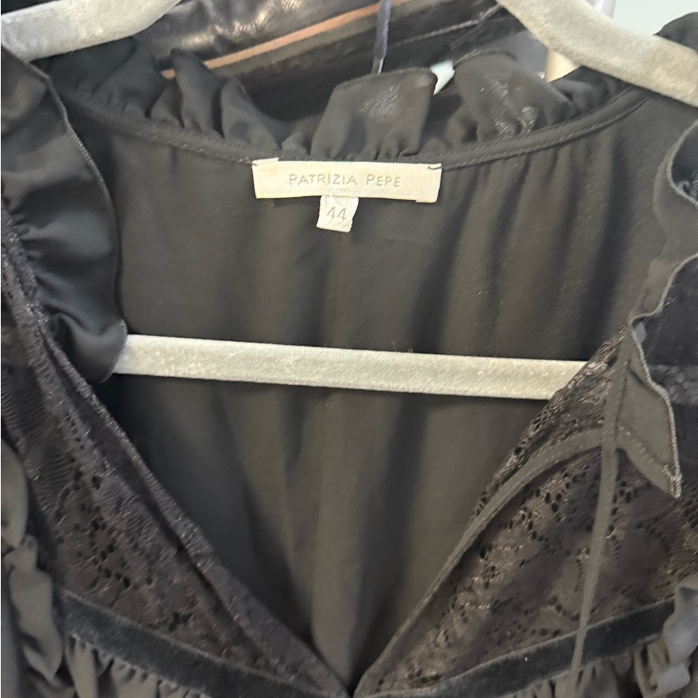 Patrizia Pepe Black Lace Dress